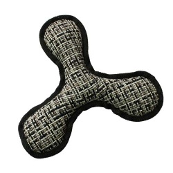 仿麻布狗玩具飞盘