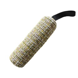 粗仿麻布互动狗玩具棍子