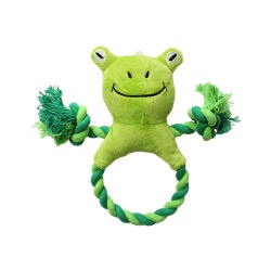 棉绳狗玩具青蛙