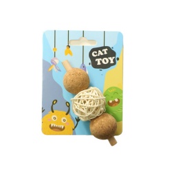 猫玩具软木球藤球棒棒糖